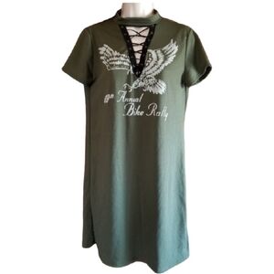 Adam Levine Green Shirt Dress Si,e Large